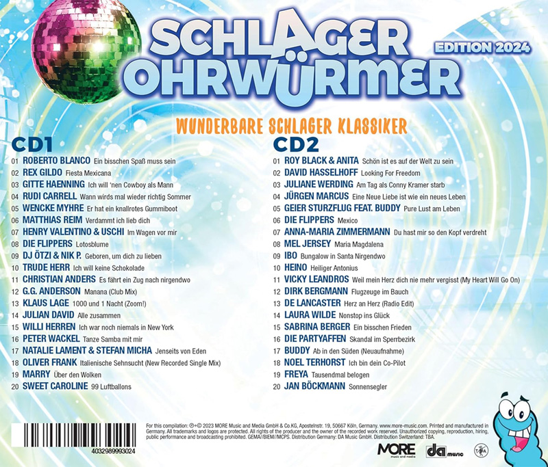 Schlager Ohrwürmer - Wunderbare Schlager Klassiker Edition 2024